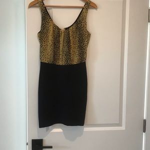 Mini dress with a sexy back. 😉